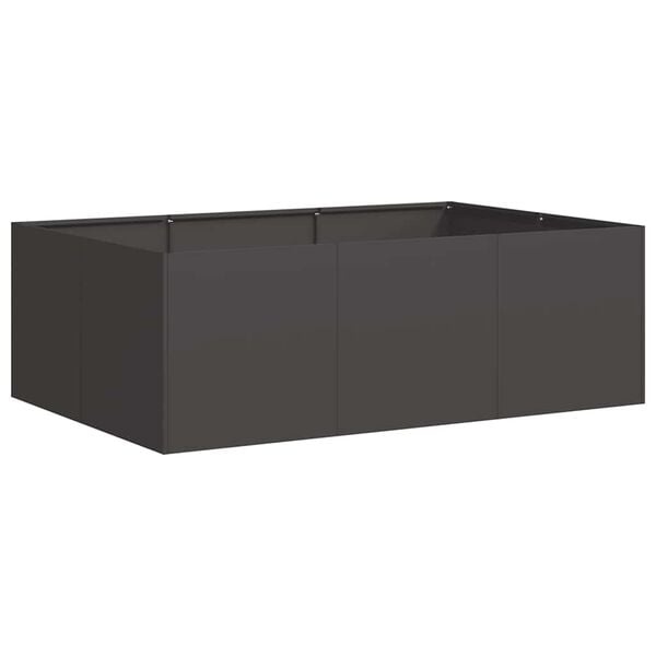 Plantenbak Staal Zwart 120x80x40 cm - 53% Korting!