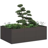 Plantenbak Staal Zwart 120x80x40 cm - 53% Korting!