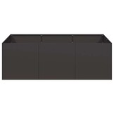 Plantenbak Staal Zwart 120x80x40 cm - 53% Korting!