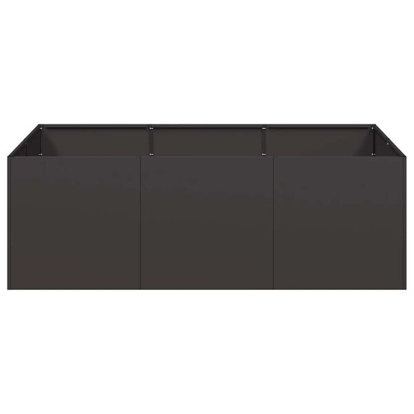 Plantenbak Staal Zwart 120x80x40 cm - 53% Korting!