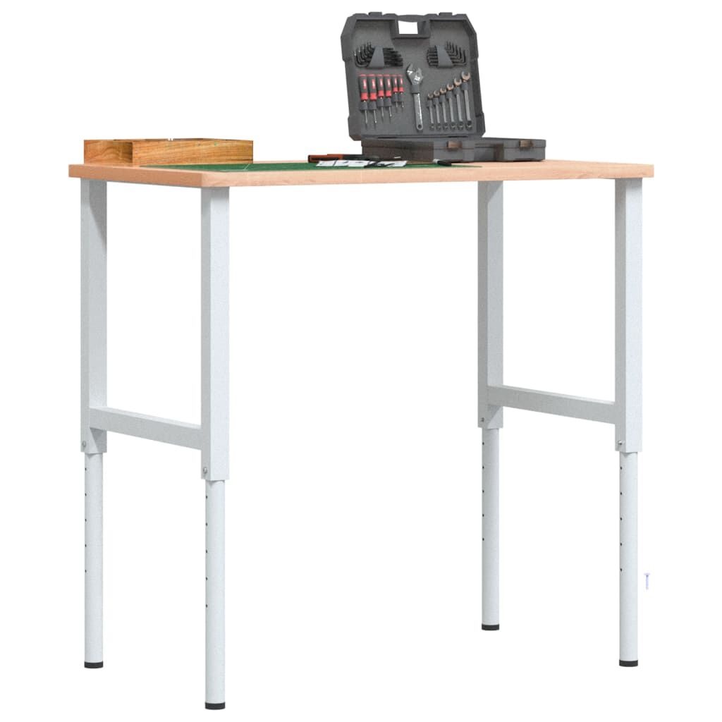 Verstelbare Werkbankframes Metaal Grijs (2 stuks) - 34% Korting