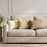 vidaXL Kussenhoezen Set van 6 Beige 30x50cm Polyester - 31% Korting
