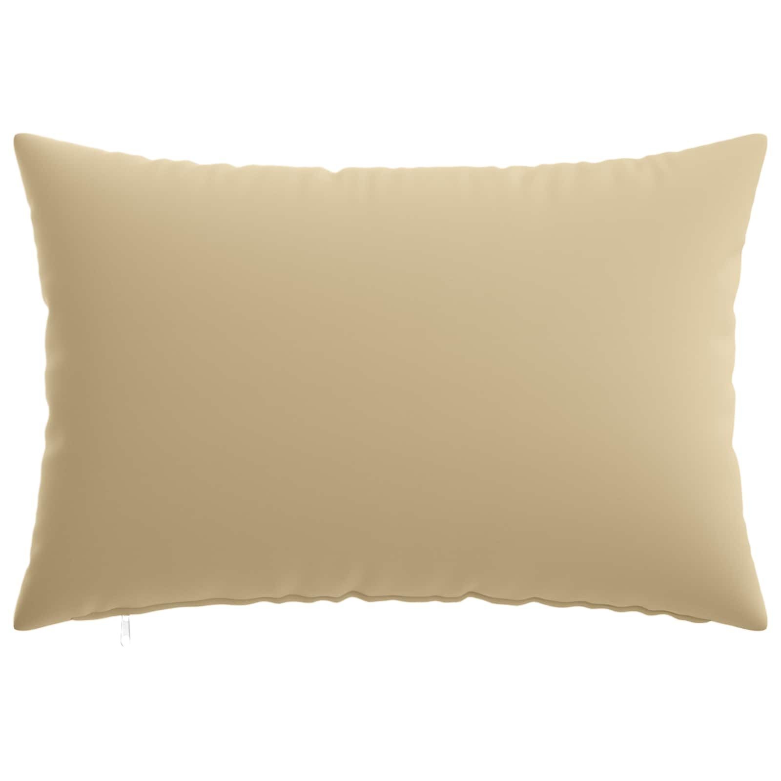 vidaXL Kussenhoezen Set van 6 Beige 30x50cm Polyester - 31% Korting