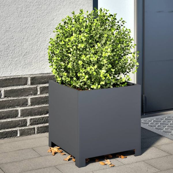 2x Stalen Plantenbakken 40x40x40 cm Antraciet - 34% Korting