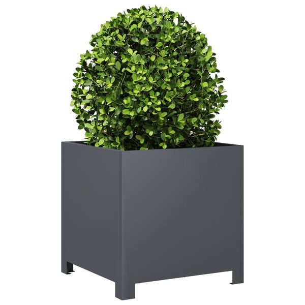 2x Stalen Plantenbakken 40x40x40 cm Antraciet - 34% Korting
