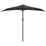 Halve Balkonparasol Antraciet 270x144 cm - 33% Korting