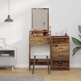 Kaptafel Oudhout 50x41x140 cm Bewerkt Hout - 34% Korting