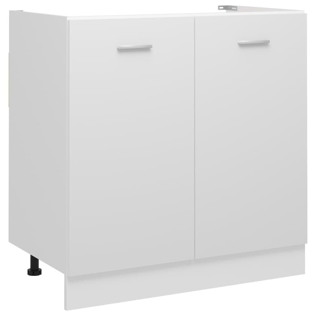 Wastafelonderkast Lyon Wit Bewerkt Hout 80x46x81,5 cm - 34% Korting