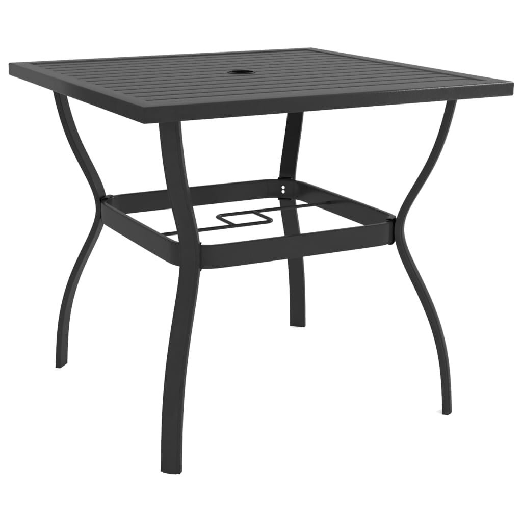 vidaXL Tuintafel 81,5x81,5x72 cm staal antraciet