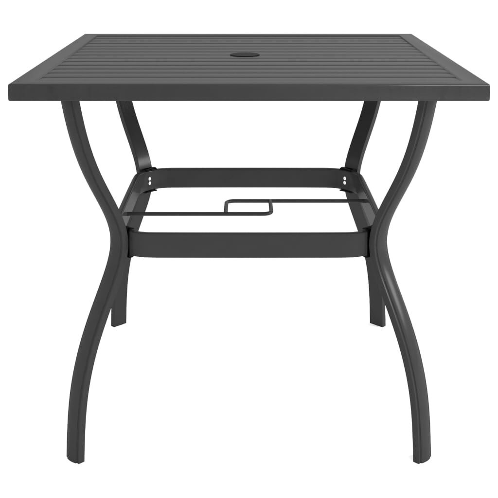 vidaXL Tuintafel 81,5x81,5x72 cm staal antraciet