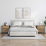 vidaXL Nachtkastje met lade 2 pcs Ambachtelijk eiken 50 x 39,5 x 50 cm