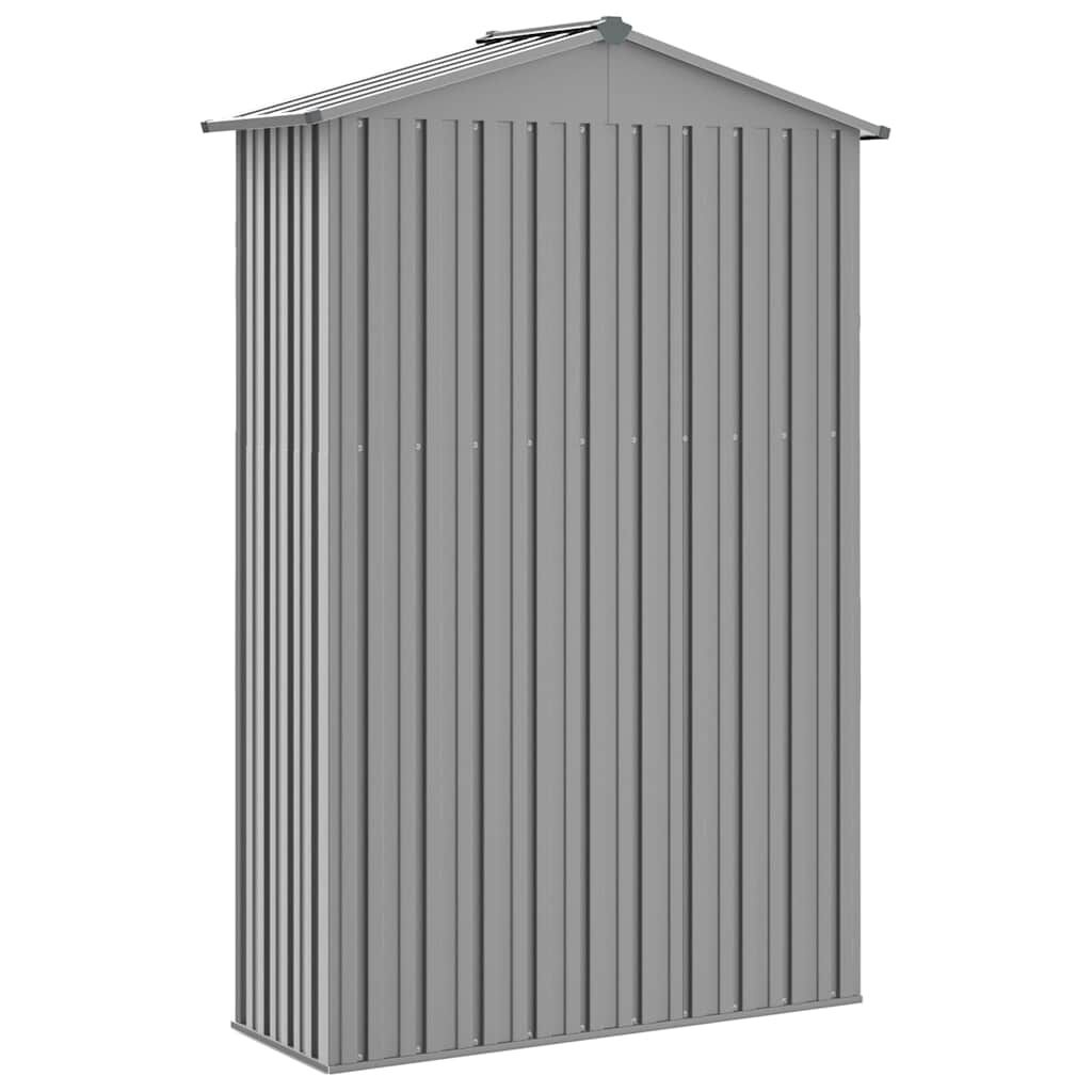 vidaXL Tuinschuur 116x45x175 cm gegalvaniseerd staal grijs