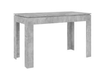 vidaXL Eettafel 120x60x76 cm bewerkt hout betongrijs