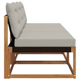 vidaXL 3 st Buiten Midden Sofa Massief Acaciahout Naturel