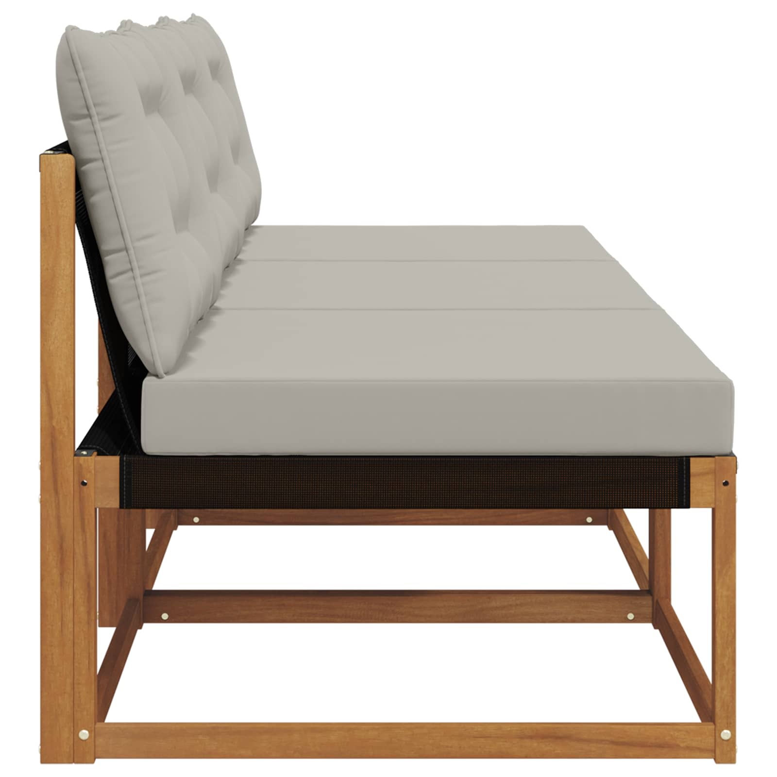 vidaXL 3 st Buiten Midden Sofa Massief Acaciahout Naturel