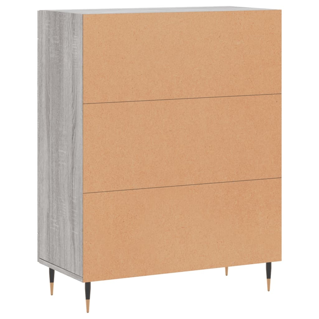Dressoir 69,5x34x90 cm Grijs Sonoma Eikenhout met 34% Korting