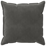 vidaXL Kussensloop 2 st HOUTEN Donkergrijs 70 x 70 cm Fluweel
