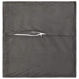 vidaXL Kussensloop 2 st HOUTEN Donkergrijs 70 x 70 cm Fluweel