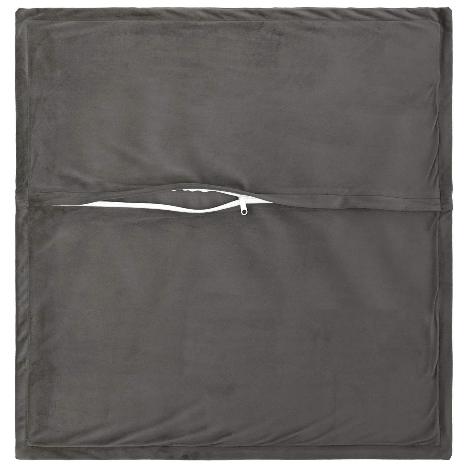 vidaXL Kussensloop 2 st HOUTEN Donkergrijs 70 x 70 cm Fluweel