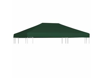 vidaXL Prieeldak 310 g/m² 4x3 m groen