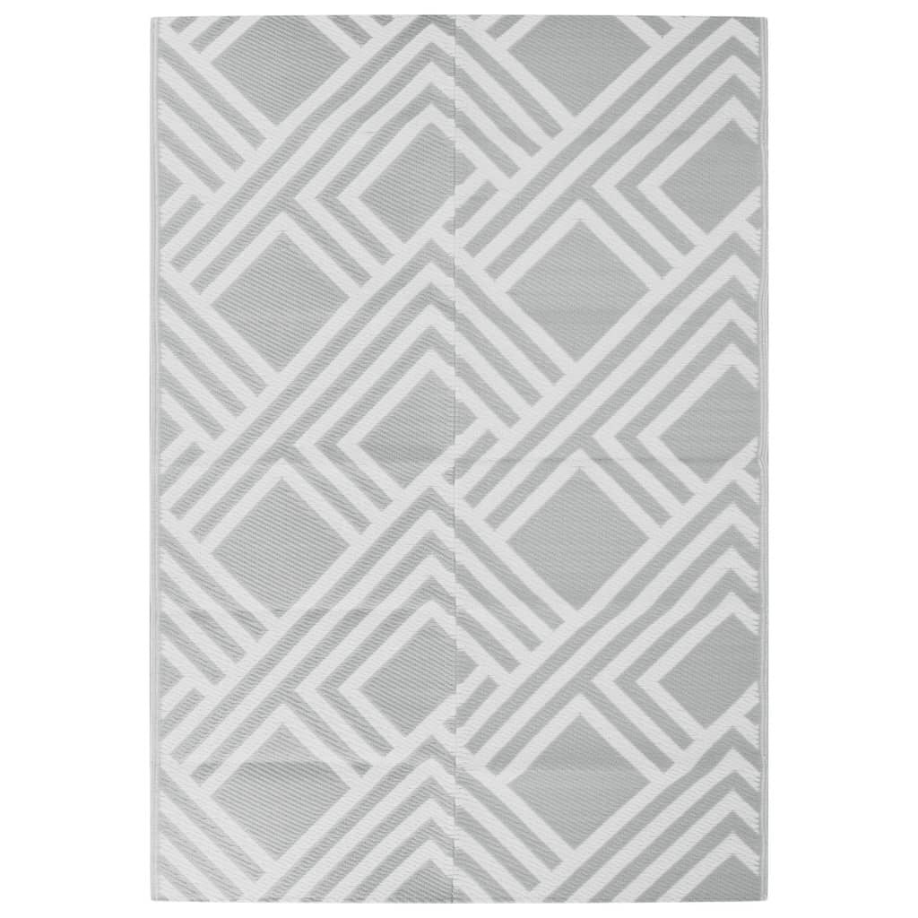 vidaXL Buitenkleed ARAKIL 160x230 cm PP grijs