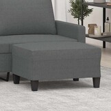 vidaXL Voetenbank 70x55x41 cm stof donkergrijs