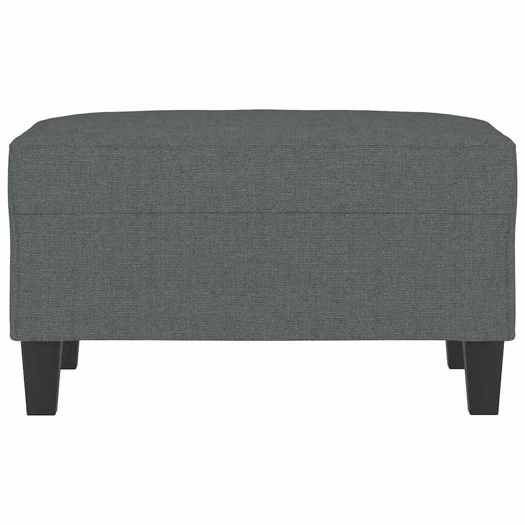 vidaXL Voetenbank 70x55x41 cm stof donkergrijs