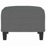 vidaXL Voetenbank 70x55x41 cm stof donkergrijs