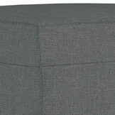 vidaXL Voetenbank 70x55x41 cm stof donkergrijs
