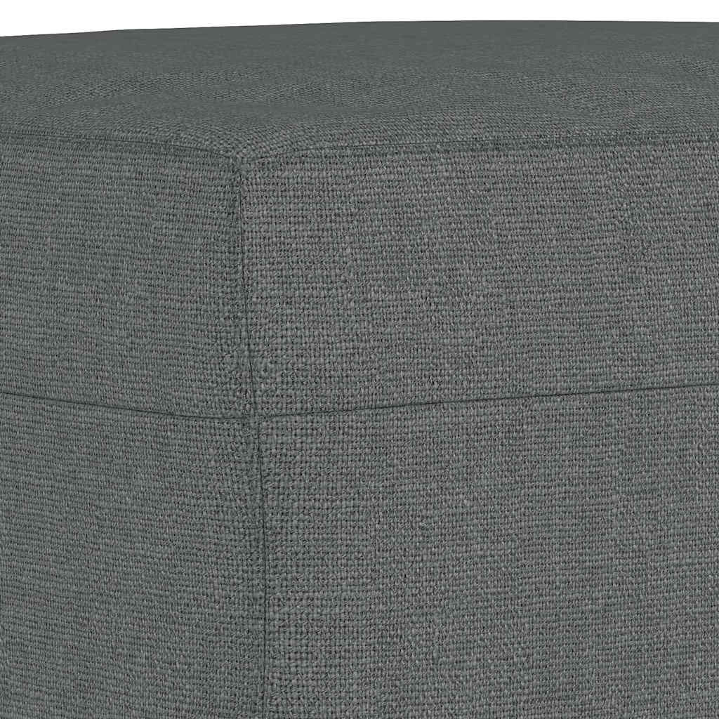 vidaXL Voetenbank 70x55x41 cm stof donkergrijs