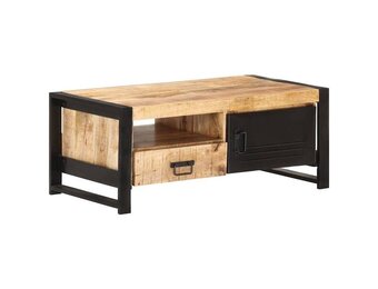 vidaXL Salontafel 100x50x40 cm ruw mangohout