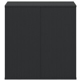 vidaXL Tuinbox 100x49x103,5 cm polyetheen rattan zwart
