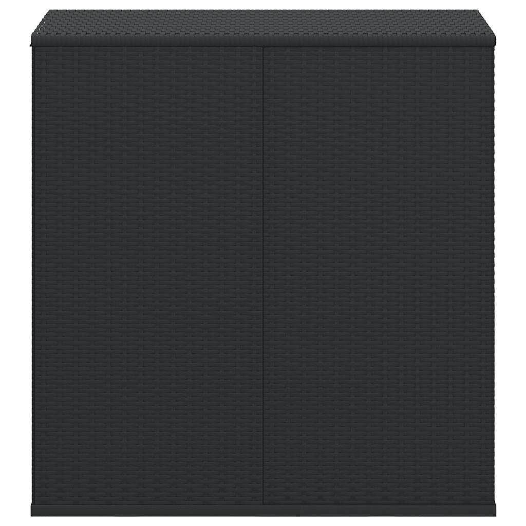 vidaXL Tuinbox 100x49x103,5 cm polyetheen rattan zwart