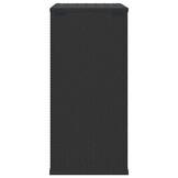 vidaXL Tuinbox 100x49x103,5 cm polyetheen rattan zwart