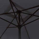 vidaXL Parasol met metalen paal 300x200 cm zwart