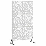 vidaXL Privacyscherm 100 x 50 x 180 cm Roestvrij staal zilver