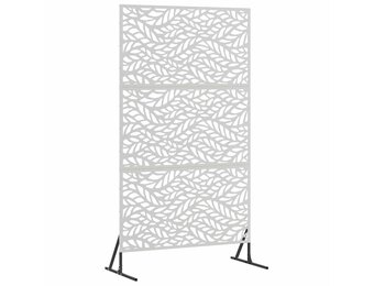 vidaXL Privacyscherm 100 x 50 x 180 cm Roestvrij staal zilver