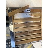 vidaXL Barstoelen 2 st massief rubberhout en stof