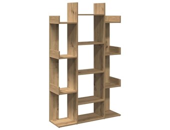 vidaXL Boekenkast 86x25,5x140 cm bewerkt hout artisanaal eikenkleur
