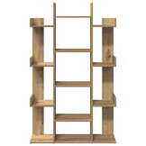 vidaXL Boekenkast 86x25,5x140 cm bewerkt hout artisanaal eikenkleur