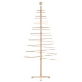 vidaXL Kerstdecoratie kerstboom 210 cm massief grenenhout