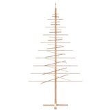 vidaXL Kerstdecoratie kerstboom 210 cm massief grenenhout
