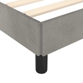 vidaXL Bedframe zonder matras 90x190 cm fluweel lichtgrijs