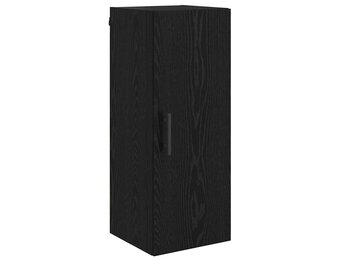 vidaXL Wandkast Zwart Eiken 34,5 x 34 x 90 cm Bewerkt hout