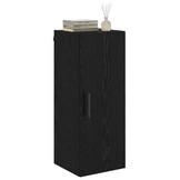vidaXL Wandkast Zwart Eiken 34,5 x 34 x 90 cm Bewerkt hout
