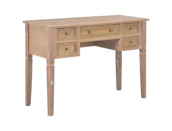 vidaXL Schrijftafel 109,5x45x77,5 cm hout bruin