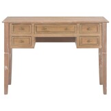 vidaXL Schrijftafel 109,5x45x77,5 cm hout bruin
