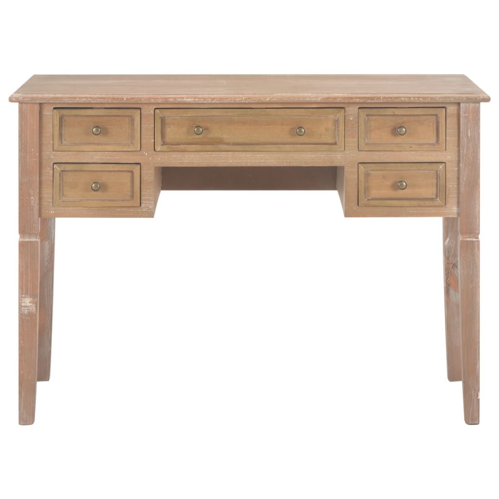 vidaXL Schrijftafel 109,5x45x77,5 cm hout bruin