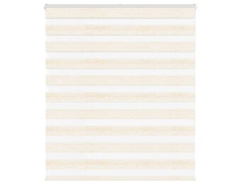 vidaXL Zebra rolgordijn 135x150 cm stofbreedte 130,9 cm marmerbeige