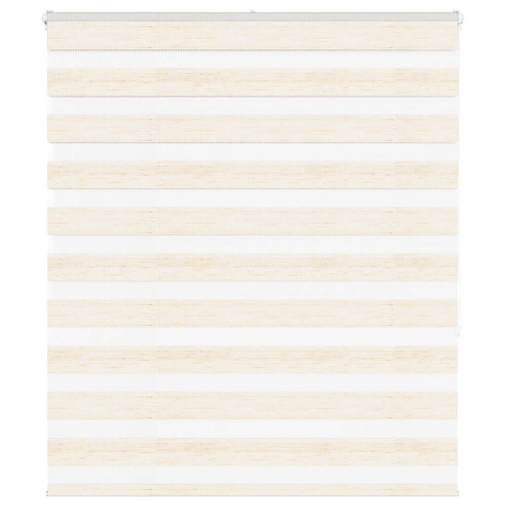 vidaXL Zebra rolgordijn 135x150 cm stofbreedte 130,9 cm marmerbeige